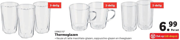 theeglas, folder aanbieding Lidl -