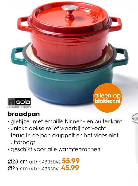 braadpan folder aanbieding - details