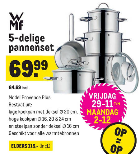 Maken Indrukwekkend Toeval WMF pannenset folder aanbieding bij Makro - details