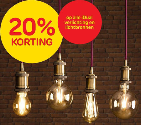 led lamp folder aanbieding bij