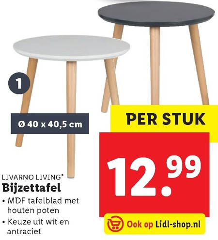 Kiwi Universiteit deur bijzettafel folder aanbieding bij Lidl - details