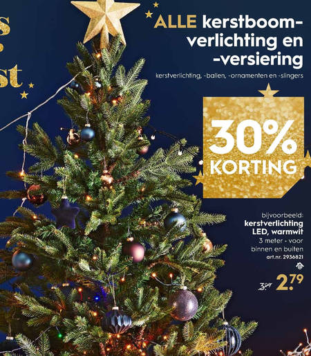 grot slachtoffers Publicatie kerstboomverlichting, kerstdecoratie folder aanbieding bij Blokker - details