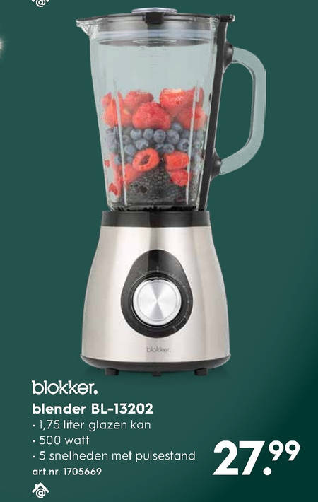 zebra vandaag Meerdere blender folder aanbieding bij Blokker - details