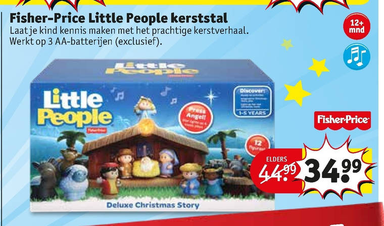 kapok Oneffenheden Bederven little people, kerststal folder aanbieding bij Kruidvat - details