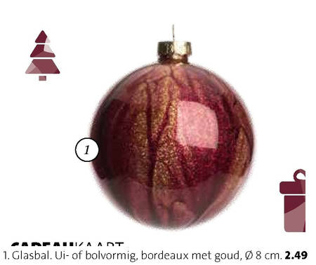 Sluier Tol archief kerstbal folder aanbieding bij Intratuin - details