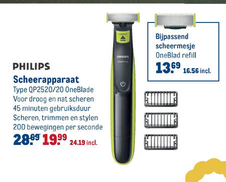 elektrisch scheerapparaat folder bij Makro details