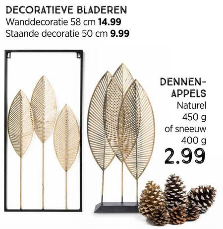 Kleverig antiek blad woningdecoratie folder aanbieding bij Xenos - details