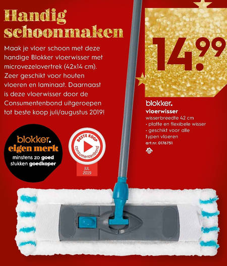 Knorretje Huichelaar Voorstel vloerwisser folder aanbieding bij Blokker - details