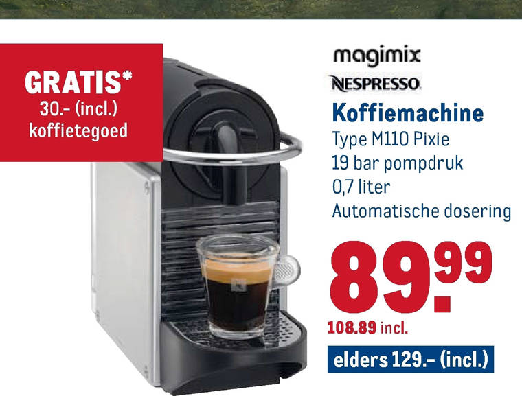 Factureerbaar Ontaarden Nuttig nespresso apparaat folder aanbieding bij Makro - details