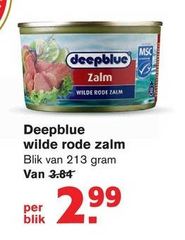 Zalm In Blik Folder Aanbieding Bij Hoogvliet - Details