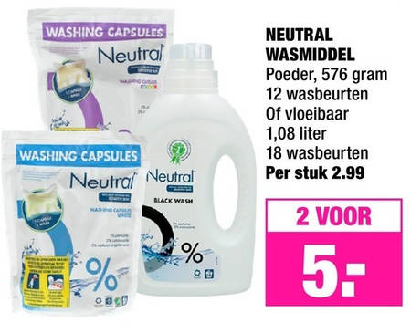 verkorten roestvrij landbouw Neutral wasmiddel folder aanbieding bij Big Bazar - details