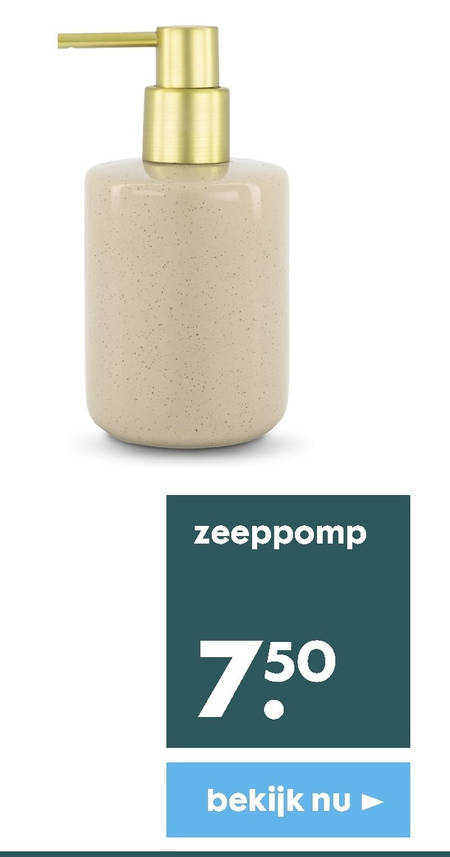 Minst lichtgewicht Opgetild zeepdispenser folder aanbieding bij Hema - details