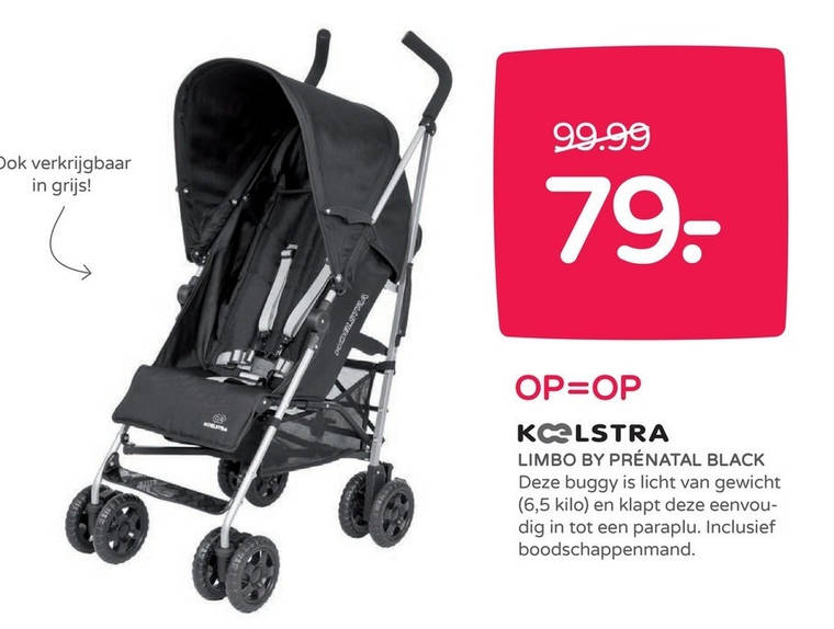 afstuderen Absoluut streng buggy folder aanbieding bij Prenatal - details