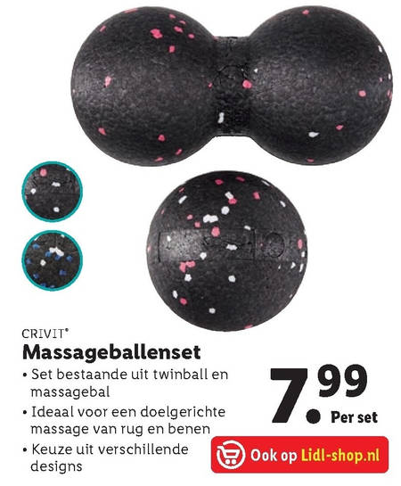 Mew Mew beet munitie massageroller folder aanbieding bij Lidl - details