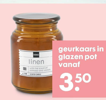 uitroepen zonde zingen geurkaars folder aanbieding bij Hema - details