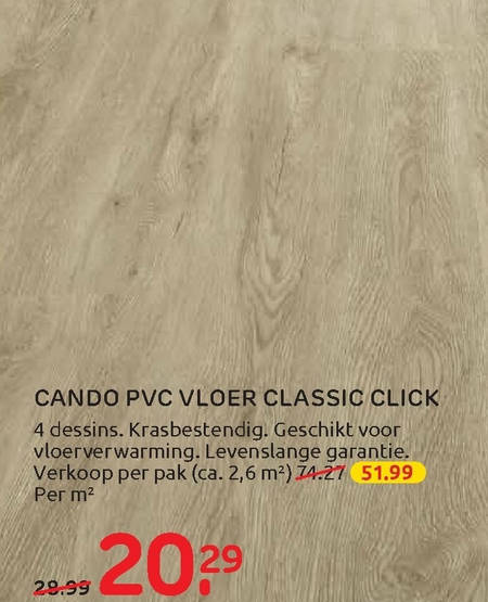 Terug, terug, terug deel Janice Verlichten kunststof vloer folder aanbieding bij Praxis - details