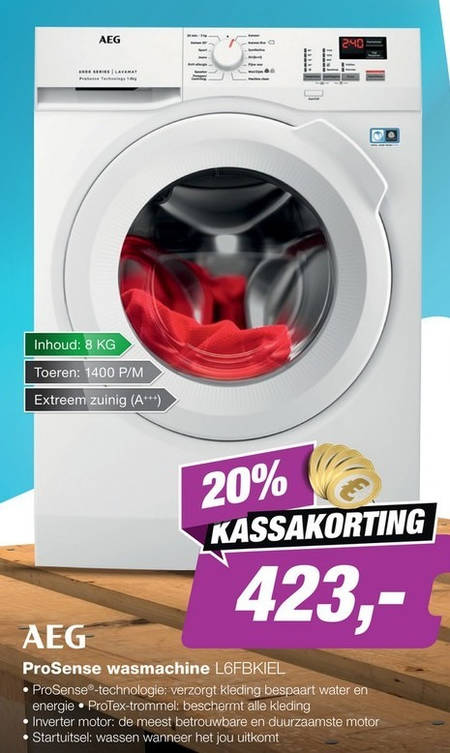 Ongunstig Onverbiddelijk stad AEG wasmachine folder aanbieding bij EP Electronic Partner - details