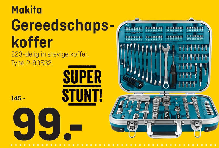 Samengesteld regeling Zeug gereedschapsset folder aanbieding bij Hubo - details