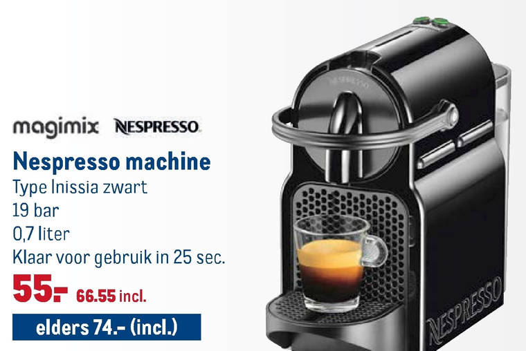 onwetendheid ontrouw schilder nespresso apparaat folder aanbieding bij Makro - details