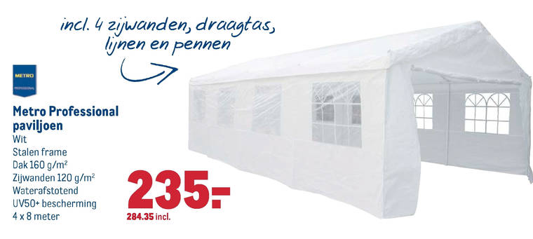 kapok stroomkring neus partytent folder aanbieding bij Makro - details