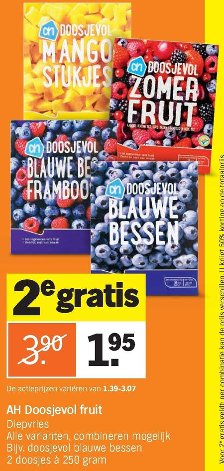 Albert Heijn Huismerk Diepvriesfruit Folder nbieding Bij Albert Heijn Details