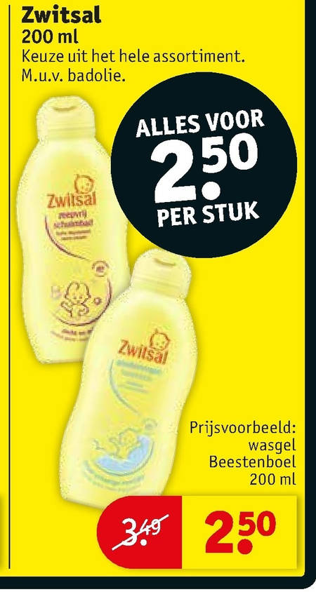 wagon metgezel Afleiding Zwitsal babyverzorging, babyshampoo folder aanbieding bij Kruidvat - details