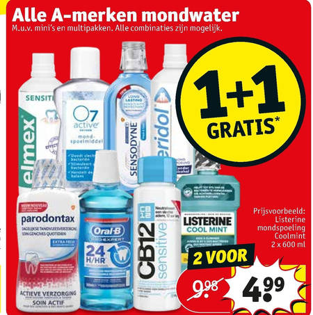 Alle merken mondwater folder aanbieding bij