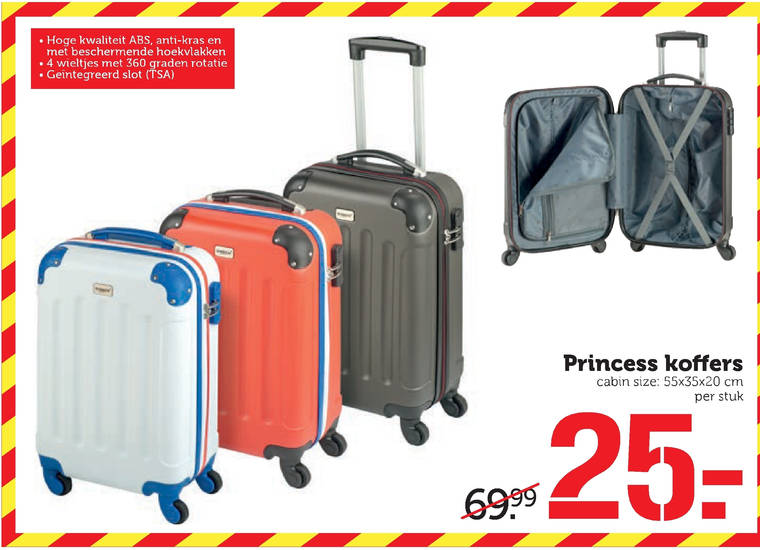 winkel Brouwerij Ontmoedigd zijn Princess Traveler koffer folder aanbieding bij Coop - details