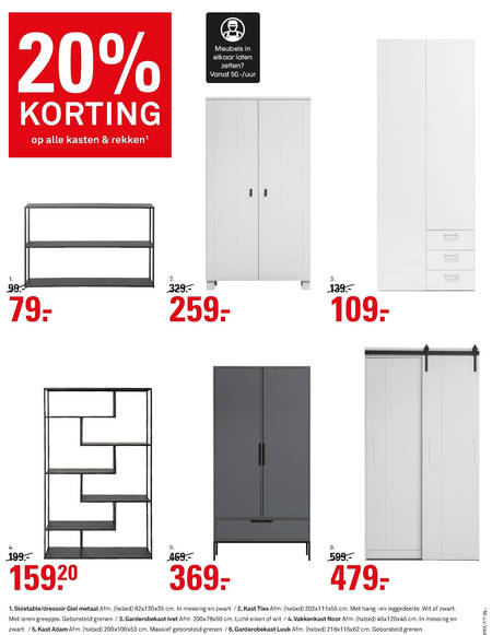 Primitief Madison Prediken staand wandrek, zweefdeurkast folder aanbieding bij Karwei - details