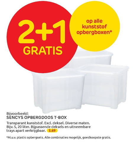 Besmetten stof in de ogen gooien Collectief Sencys opbergdoos folder aanbieding bij Praxis - details