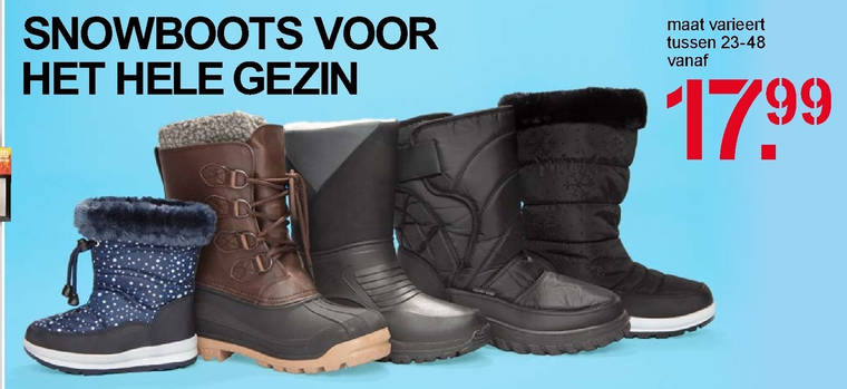 dames snowboots, kinderen folder bij Scapino -