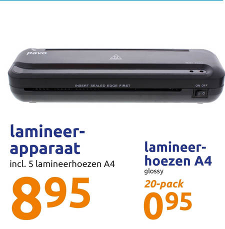 lamineersheets, lamineermachine aanbieding bij Action