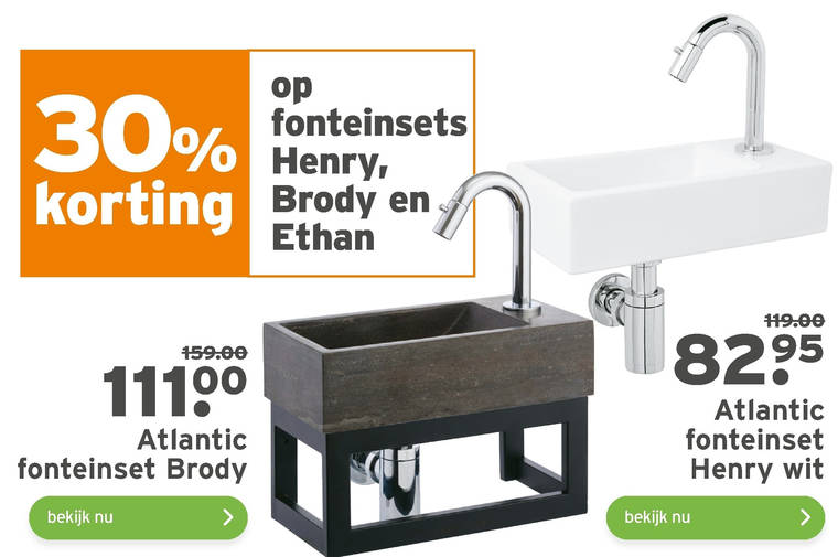 Broer kapsel Azië fontein folder aanbieding bij Gamma - details