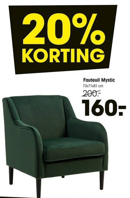 Onderscheid B olie onder fauteuil folder aanbieding bij Kwantum - details