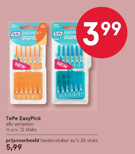 tandenstokers folder aanbieding Etos - details