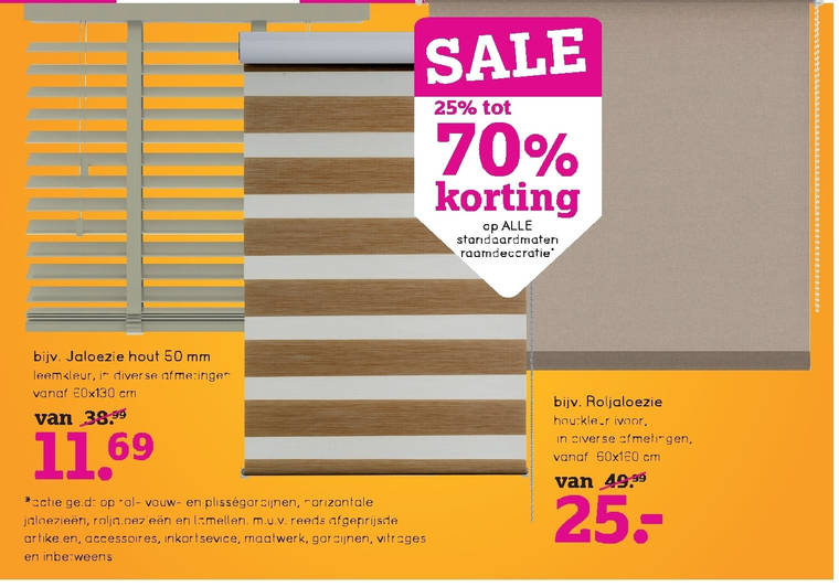 jaloezie folder aanbieding bij Leenbakker details