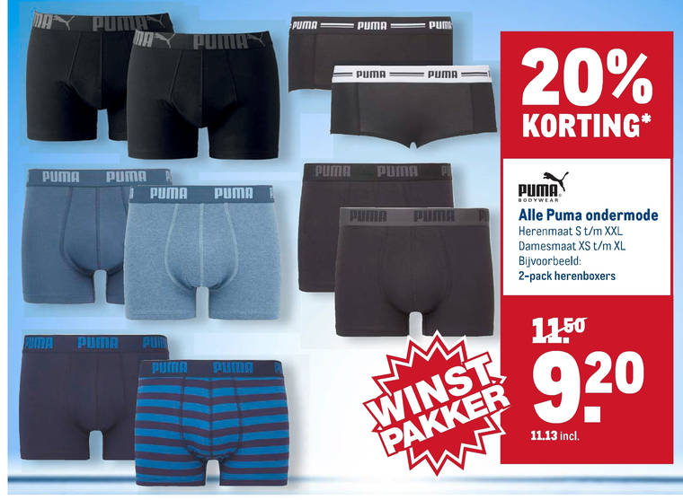 puma heren boxers aanbieding