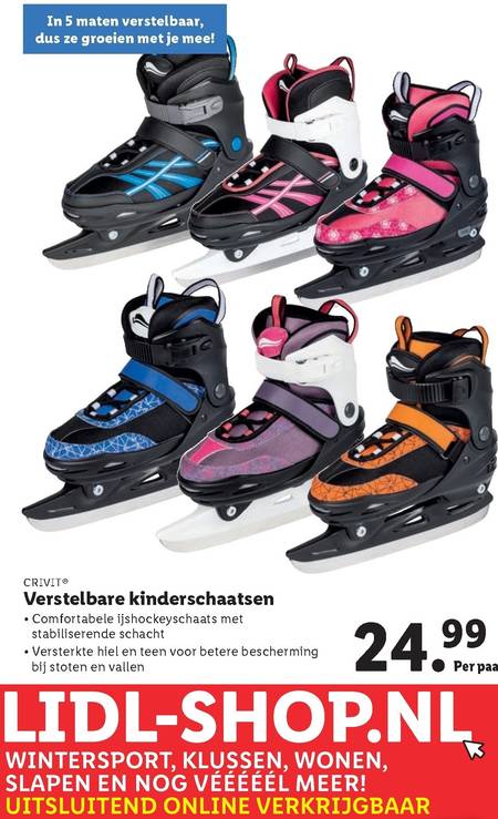 last Inzet Bedankt kinderschaatsen folder aanbieding bij Lidl - details