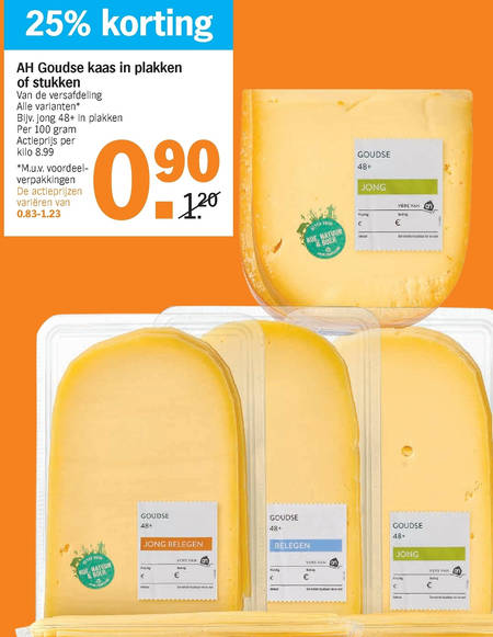 Kaas, Kaasplakken Folder Aanbieding Bij Albert Heijn - Details