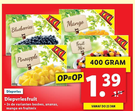 Diepvriesfruit Folder nbieding Bij Lidl Details