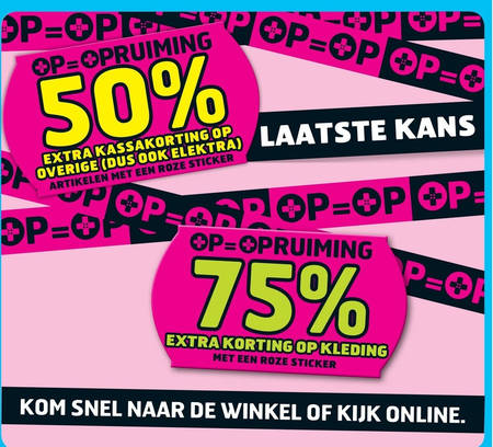 diagonaal G Gewoon kleding, opruiming folder aanbieding bij Trekpleister - details