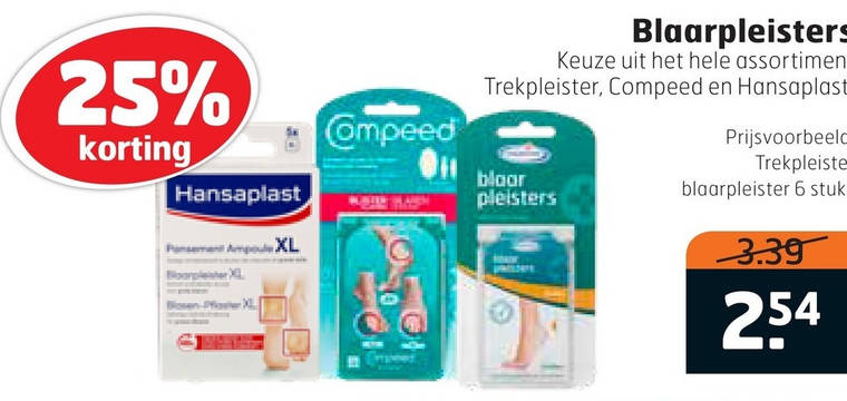 blaarpleisters folder aanbieding bij Trekpleister - details