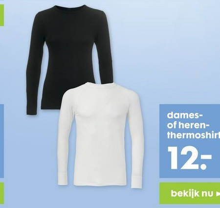 stapel Goneryl Dood in de wereld dames thermo t-shirt, heren thermo t-shirt folder aanbieding bij Hema -  details