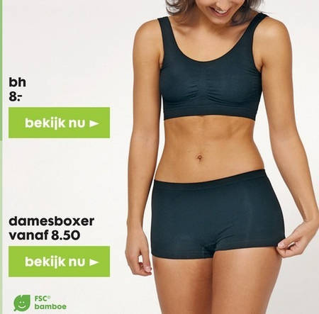 Reis Rubber Afslachten Hema huismerk dames boxershort, beha folder aanbieding bij Hema - details