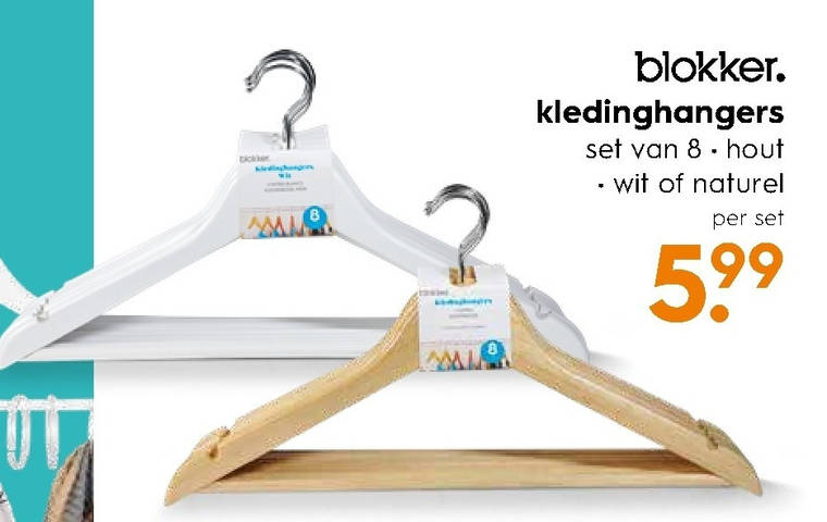 in plaats daarvan Opschudding Fractie kleerhanger folder aanbieding bij Blokker - details