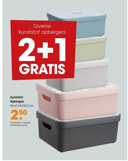 enkel Spanning Schandelijk opbergdoos folder aanbieding bij Kwantum - details