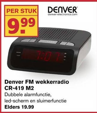 wekkerradio folder aanbieding Hoogvliet - details
