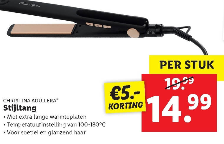 Verplaatsbaar ethiek Dominant straightener folder aanbieding bij Lidl - details