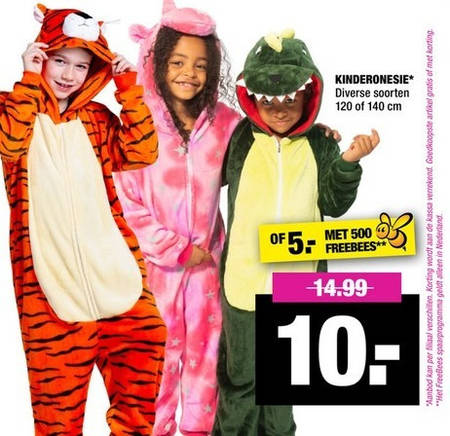 groentje handelaar Regenjas meisjes onesie, jongens onesie folder aanbieding bij Big Bazar - details