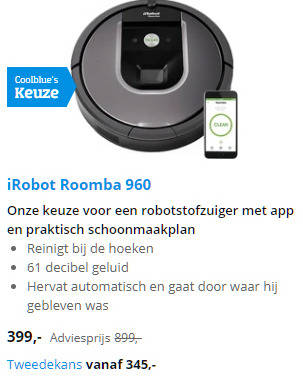 Onheil Mondwater achtergrond robotstofzuiger folder aanbieding bij Coolblue - details